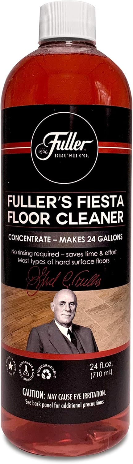 Fuller Brush Fiesta Floor Cleaner Liquid Concentrate - Multi-Surface & Industrial Cleaning For Hardwood, Laminate, Linoleum, Tile & Ceramic Floors, 24 Fl. Oz. Bottle (Pack of 2)