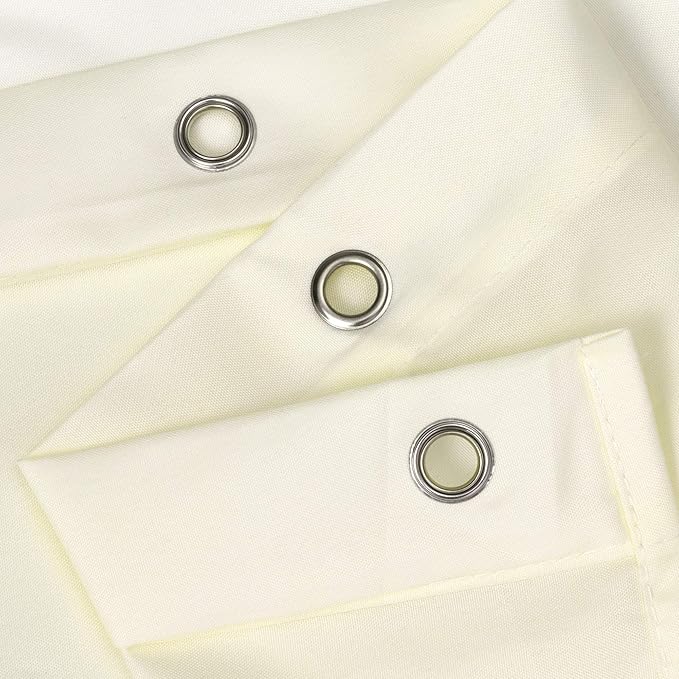 N&Y HOME Fabric Shower Curtain or Liner 36 x 72 Inches Bath Stall Size with 2 Bottom Magnets, Hotel Quality, Washable, Water Repellent, Sand