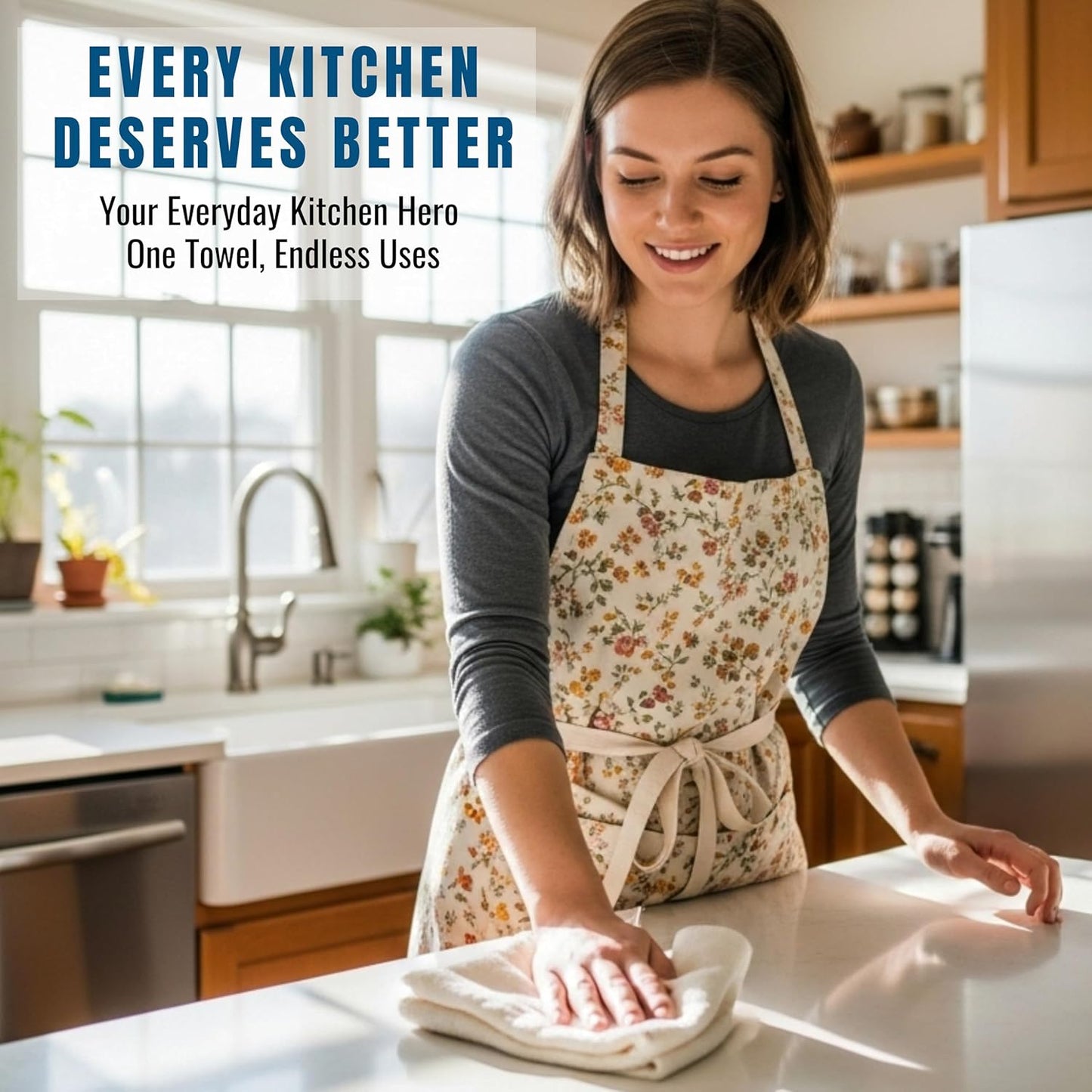 Flour Sack Towels| Tea Towel for Crafts| Kitchen Dish Cotton Blank Towel for Embroidery|Baking Bread Proofing Linen Cover| Thick Absorbent Quick Dry| 2 Pack 18"x28" White