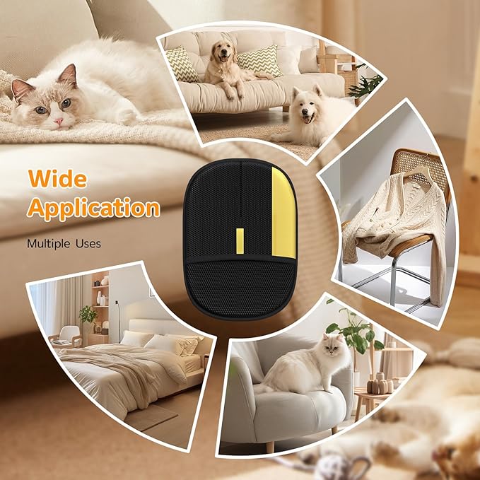 Pet Hair Remover - 2025 New Electrostatic Magic Brush Pet Hair Remover Glove, Reusable Cat & Dog Hair Remover Tool for Clothing, Couch, Furniture, Carpet, Car Seat, Cat Grooming Glove, 2 PCS