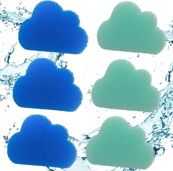 Pet Hair Remover for Laundry, 6PCS Reusable Lint Remover for Laundry Pet Hair Catcher, Effective Pet Hair Catcher for Washing Machine,Blue&Green