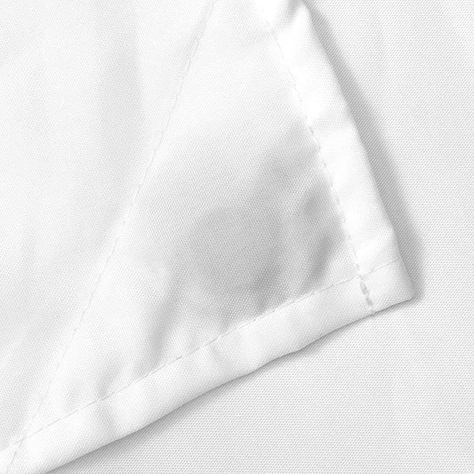 N&Y HOME Fabric Shower Curtain Liner Wide and Long 78 x 78 inches, Hotel Quality, Washable, Water Repellent, White Bathroom Curtains with Grommets, 78x78