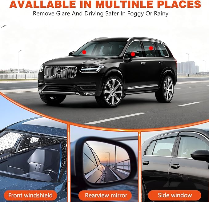 Oil Film BrushHandheld Glass Oil-Film Remover, New Upgrade Powerful Roll-On Glass Compound Emulsion Guard Cleaner Glass Cleaning Board, Automotive Oil Film Cleaning Brush Car Windshield Windows