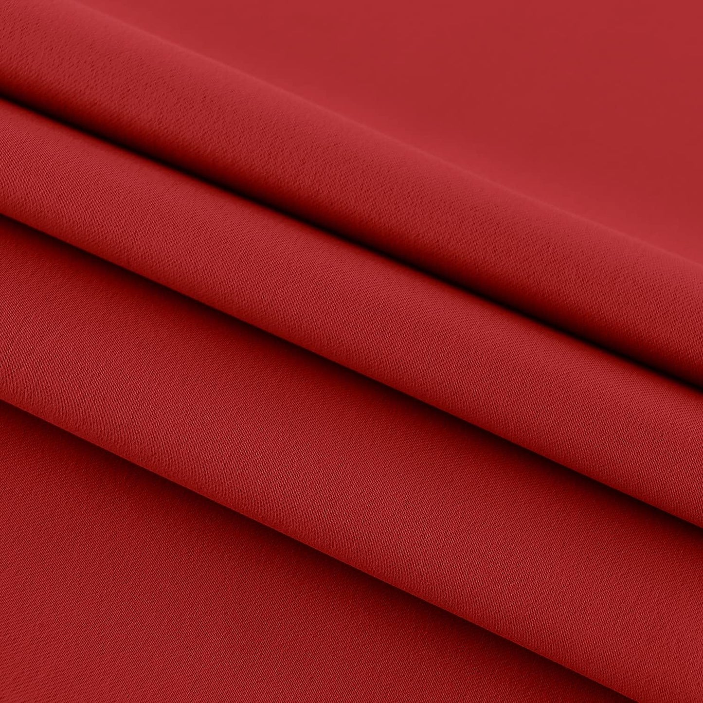 DWCN French Door Curtains – Rod Pocket Thermal Blackout Curtain for Doors with Glass Window, Christmas, Kitchen and Patio Doors for Privacy, 25 X 72 Inches Long, 1 Curtain Panel with Tieback, Red