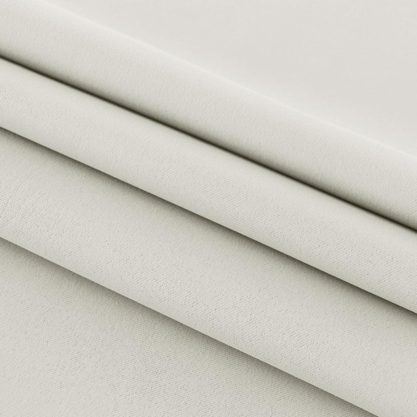 DWCN French Door Curtains – Rod Pocket Thermal Blackout Curtain for Doors with Glass Window, Kitchen and Patio Doors for Privacy, 54 X 80 Inches Long, 1 Curtain Panel with Tieback, Ivory