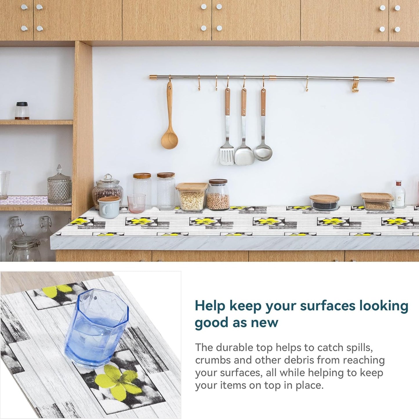 12" W x 120" L Shelf Liner Non Adhesive Purple Kitchen Drawer Liner, Waterproof Shelf Liner Durable Anti-Slip for Kitchen Cabinets