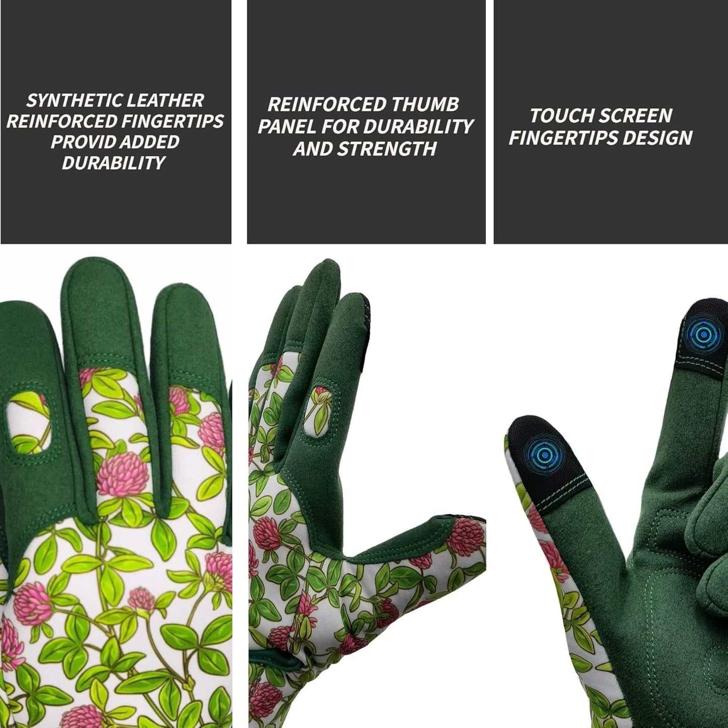 Thorn Proof&Puncture Resistant Gardening Gloves with Grip,Garden Gloves for Women, Leather Work Gloves,Gifts