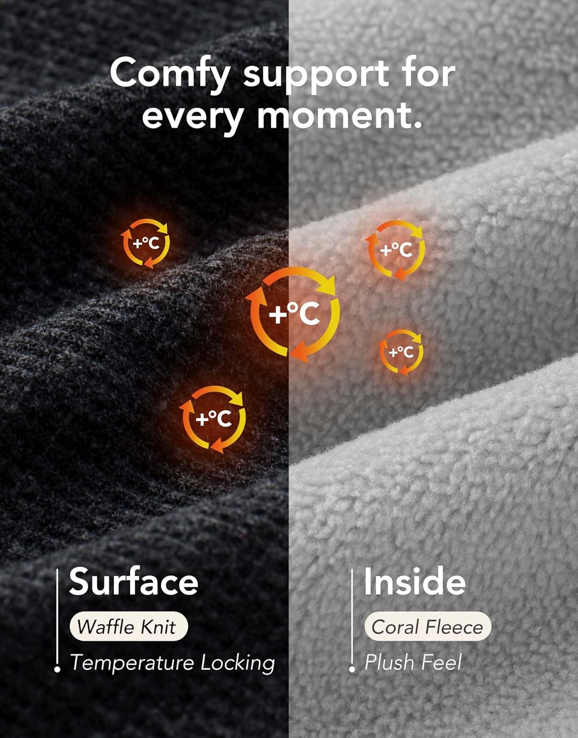 VeraCosy Men's Two-Tone Memory Foam House Slippers Indoor Outdoor Durable Rubber Sole