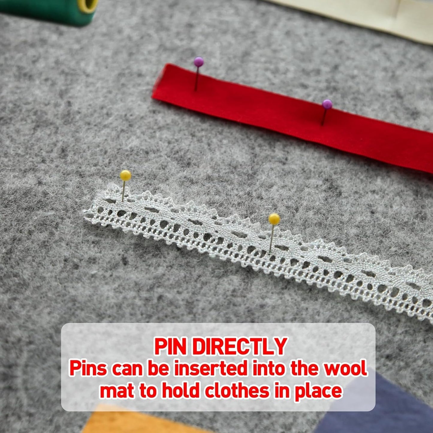 ZOMONETI 15" x 12" Wool Pressing Mat 100% New Zealand Felted Wool Ironing Mat Pad Blanket for Quilter, Sewing, Quilting Supplies and Notions