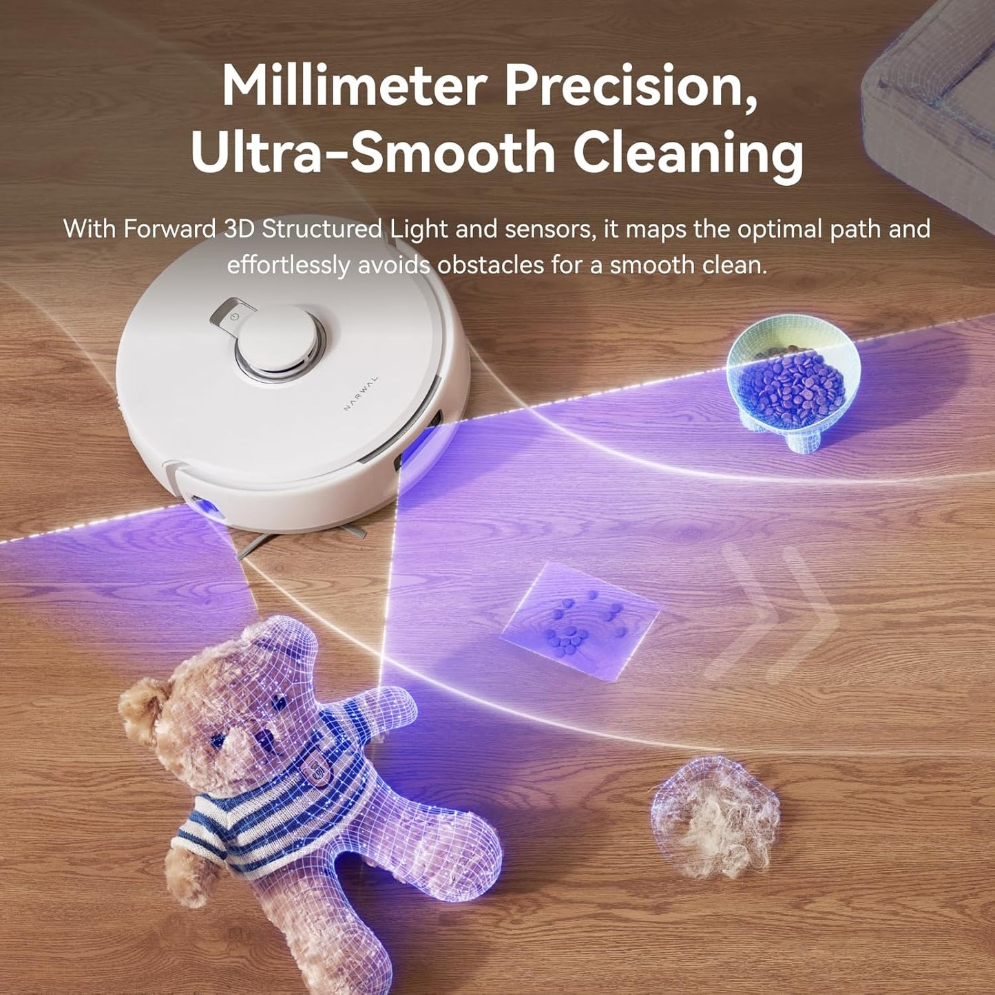 NARWAL Freo X10 Pro Robot Vacuum and Mop Combo, 11,000Pa Suction, DualFlow Tangle-Free System, MopExtend Edge Cleaning, Self-Emptying, Auto Mop Wash & Dry, LiDAR Navigation, for Pet Hair & Hard Floors