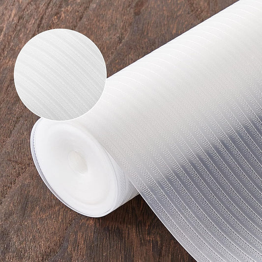 17.5 Inches x 20 Ft Refrigerator Liners Shelf Liner, Fridge Liners Non Slip Washable, Drawer Liners Non Adhesive Waterproof, Durable Fridge Mats for Glass Shelves, Cupboard, Pantry, Clear