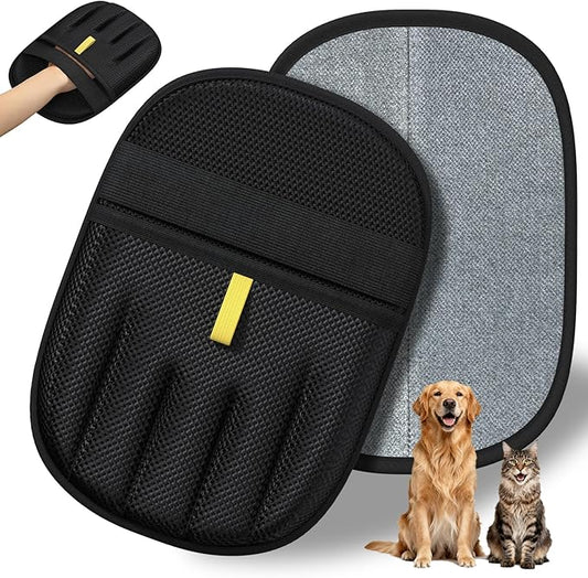 Pet Hair Removal, 2025 Newly Upgraded Five-Finger Electrostatic Pet Hair Removal Glove, Reusable Cat & Dog Hair Remover Tool for Clothing, Couch, Furniture, Carpet, Car Seat, Cat Grooming Glove -1 PCS
