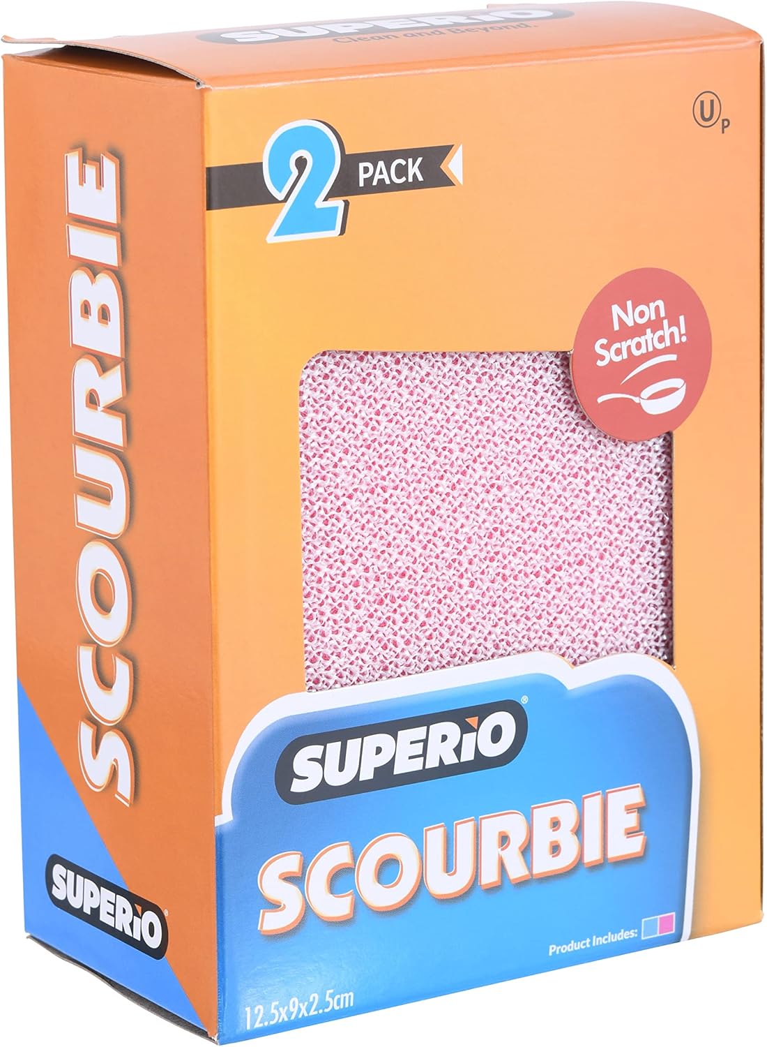 Superio Nylon Cleaning Pad, Dish Scrubbers, Multi Surface Scratch- Free Scour Sponge for Stainless Steel, Copper cookware, China, Dishes and plasticware (8)