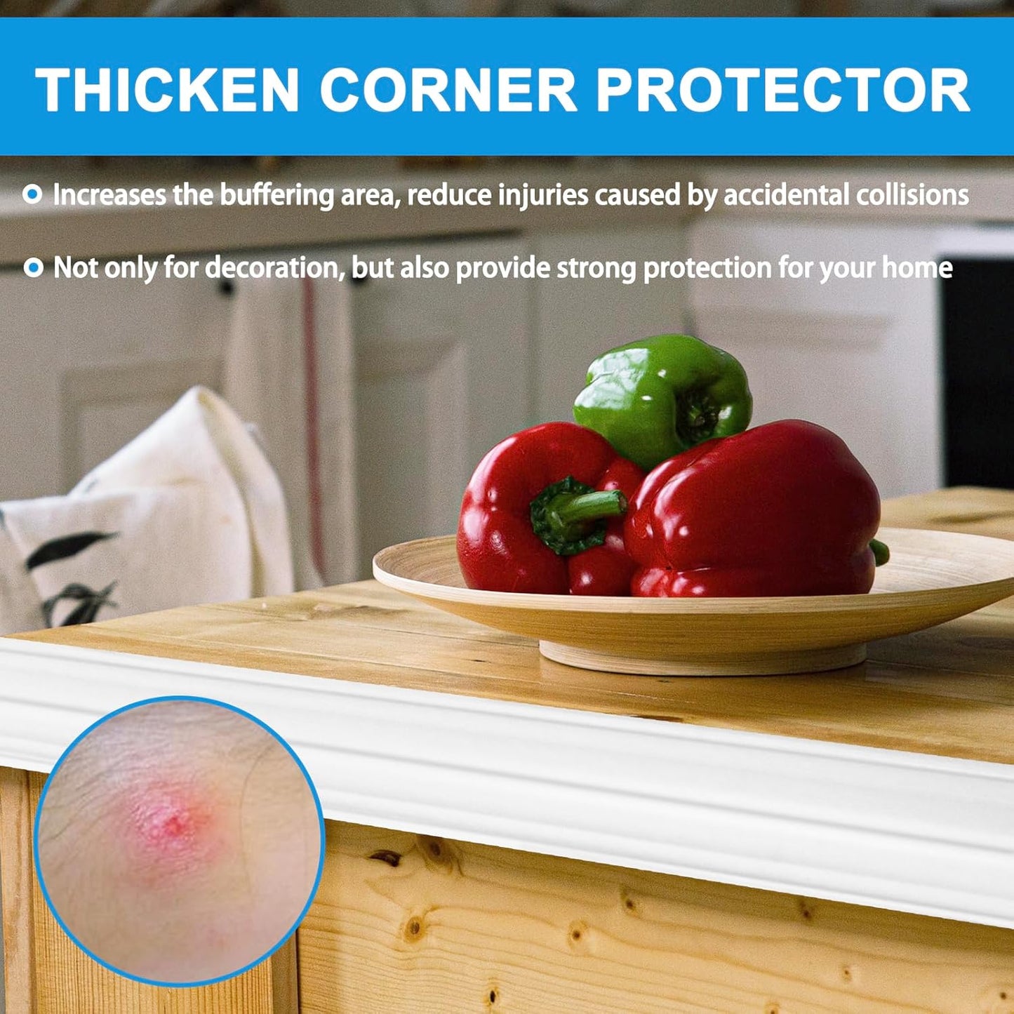 Wall Corner Protector Peel and Stick Corner Trim Molding Flexible Inside & Outside Wall Edge Guard Self Adhesive Moulding Trim for Edge Use, White, 1.6” W x 40’ L