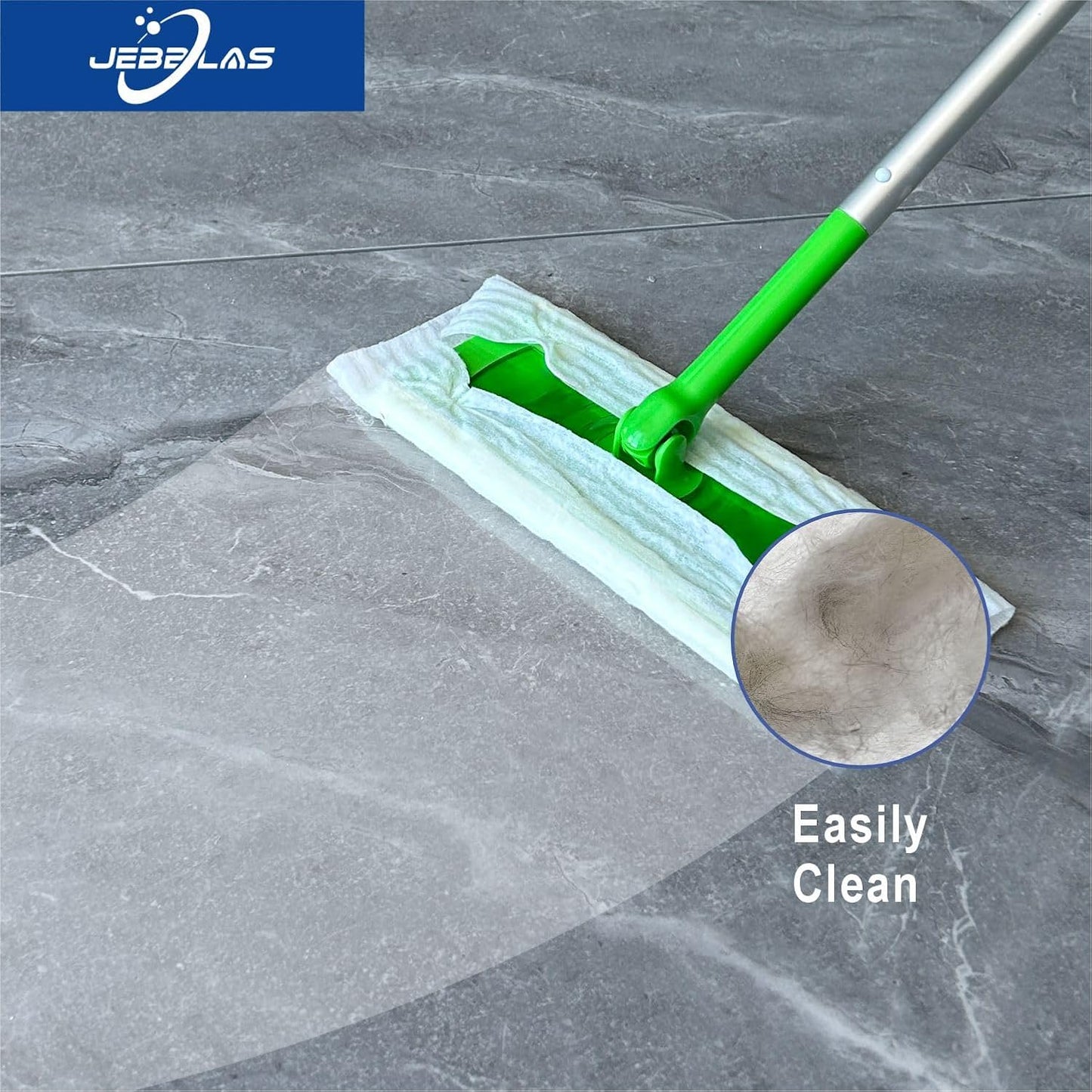 JEBBLAS Disposable Mop Cloth Dry Sweeping Pad for Floor Mop Sweeping Cloths Multi Surface Refills, 120 Pcs/Pack