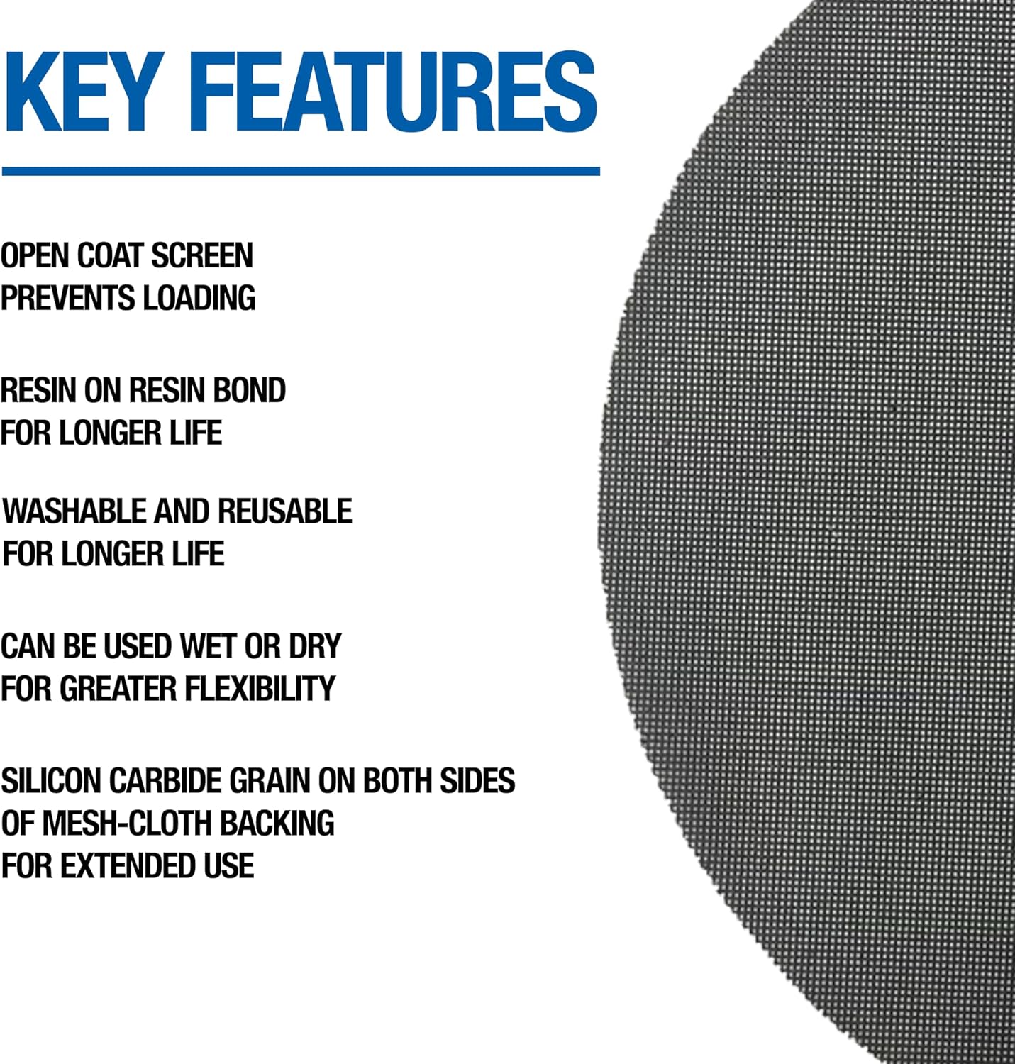 Floor Sanding Screen Disc, 10 Pack, 19", Grit 60