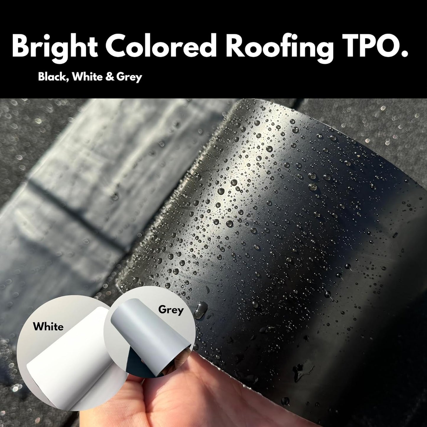 HSS Sealant Tape with MicroSealant - Waterproof Commercial Roofing Tape for Roof and RV Repair - UV- & Weatherproof (Black, 4 inch x 50 feet)