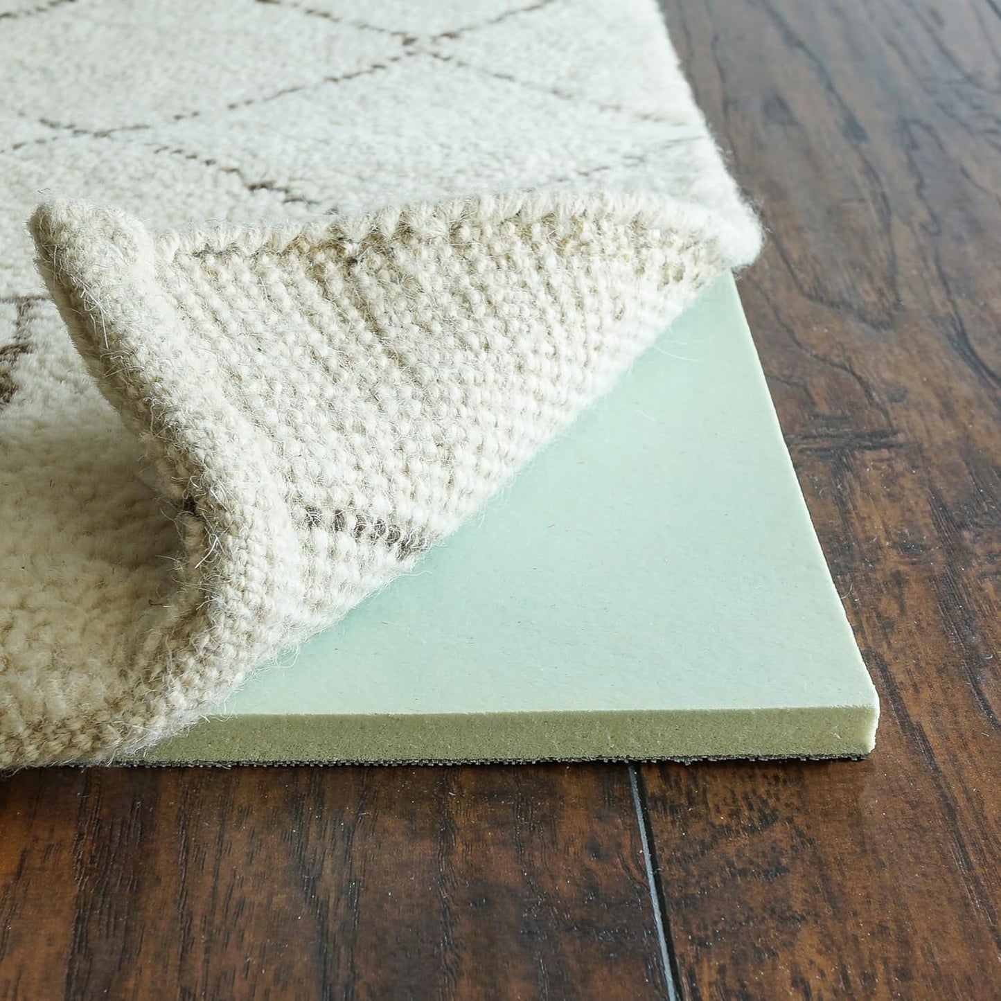 RUGPADUSA - Cloud Comfort Memory Foam - 8'x10' - 7/16" Thick - Luxurious Cushioned Rug Pad - Water Resistant