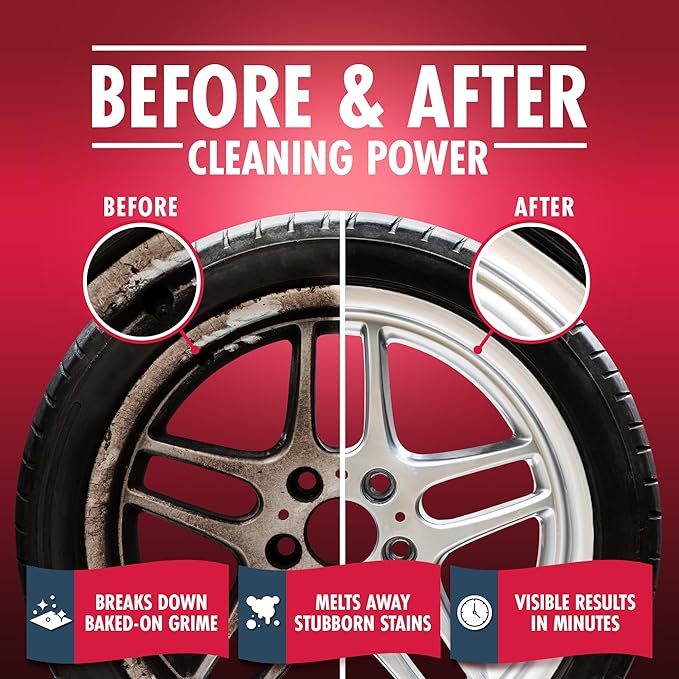 Heavy Duty Car Window Cleaner - Water Spot Remover for Cars, Oil Film Remover and Acid Machine Cleaner for Car Paint, Glass, and Metal, Multi-Purpose Hard Water Stain Remover for Car Detailing – 16 oz