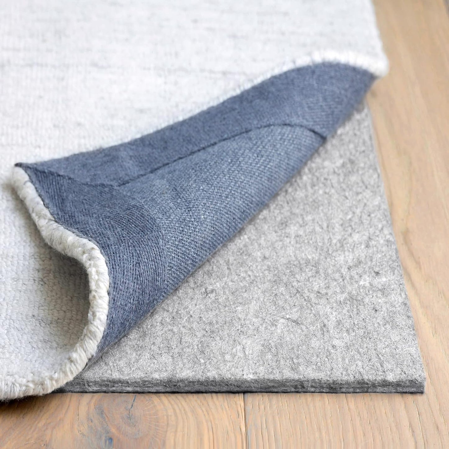 RUGPADUSA - Dual Surface - 2'x6' - 3/8" Thick - Felt + Rubber - Enhanced Non-Slip Rug Pad - Adds Comfort and Protection - for Hard Surface Floors