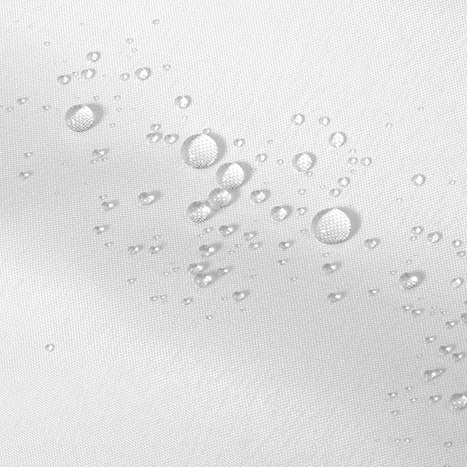 ALYVIA SPRING Extra Long Fabric Shower Curtain Liner Waterproof - 72" x 90", Soft & Lightweight XL Shower Curtain with Magnets, Machine Washable - 72x90, White