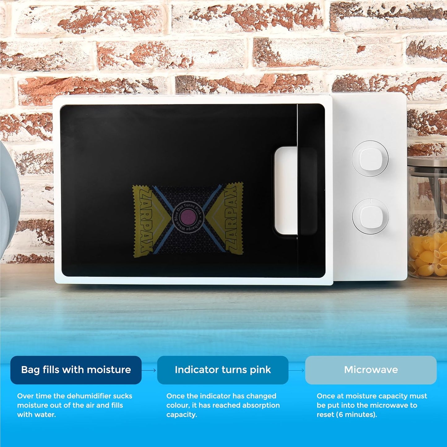 125g Rechargeable Desiccant Packs Dehumidifier Bag - 24 Pack - Moisture Absorbers For Safes, Car, Bathroom, Storage, Garage - Moisture Remover Eliminates Humidity - Reusable Desiccant Bags