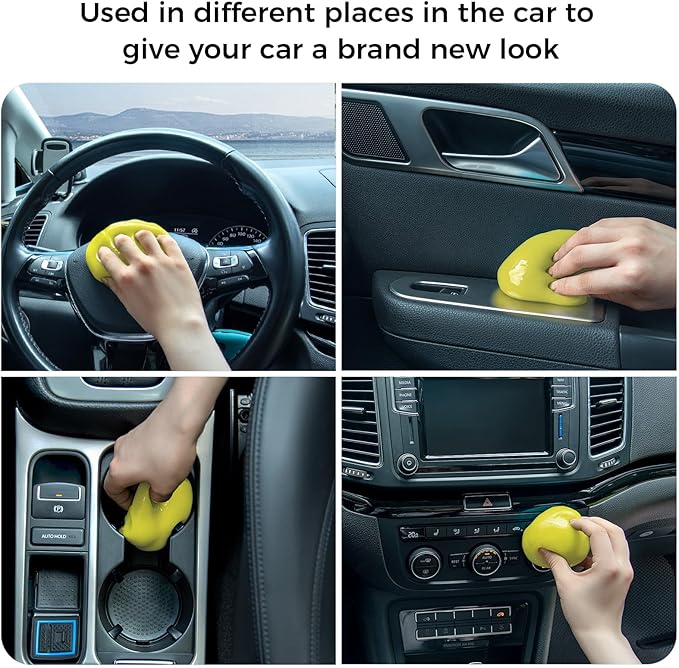 ColorCoral Cleaning Gel Universal Dust Cleaner for PC Keyboard Car Detailing Office Electronics Laptop Dusting Kit Computer Dust Remover, Computer Gaming Car Accessories, Gift for Men Women 160g