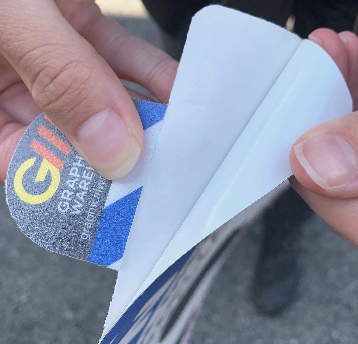 "Phones Down Heads Up" Safety Sign - Laminated Adhesive Floor Signs by Graphical Warehouse (38)