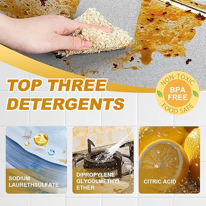 Grease Remover,Heavy Oil Stain Cleaner Kitchen,Clean Up Kitchen Oil Stains, 2025 Upgrade Cleaner Spray Degreaser Cleaner, Grease Remover for Pot, Stoves and Range Hoods (1)