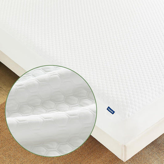 Luxury Queen Size Tencel Waterproof Mattress Protector Deep Pocket - Premium Cooling Bed Cover Pad - Hypoallergenic & Allergy-Friendly - Oeko-Tex Certified - Ultra Soft & Breathable