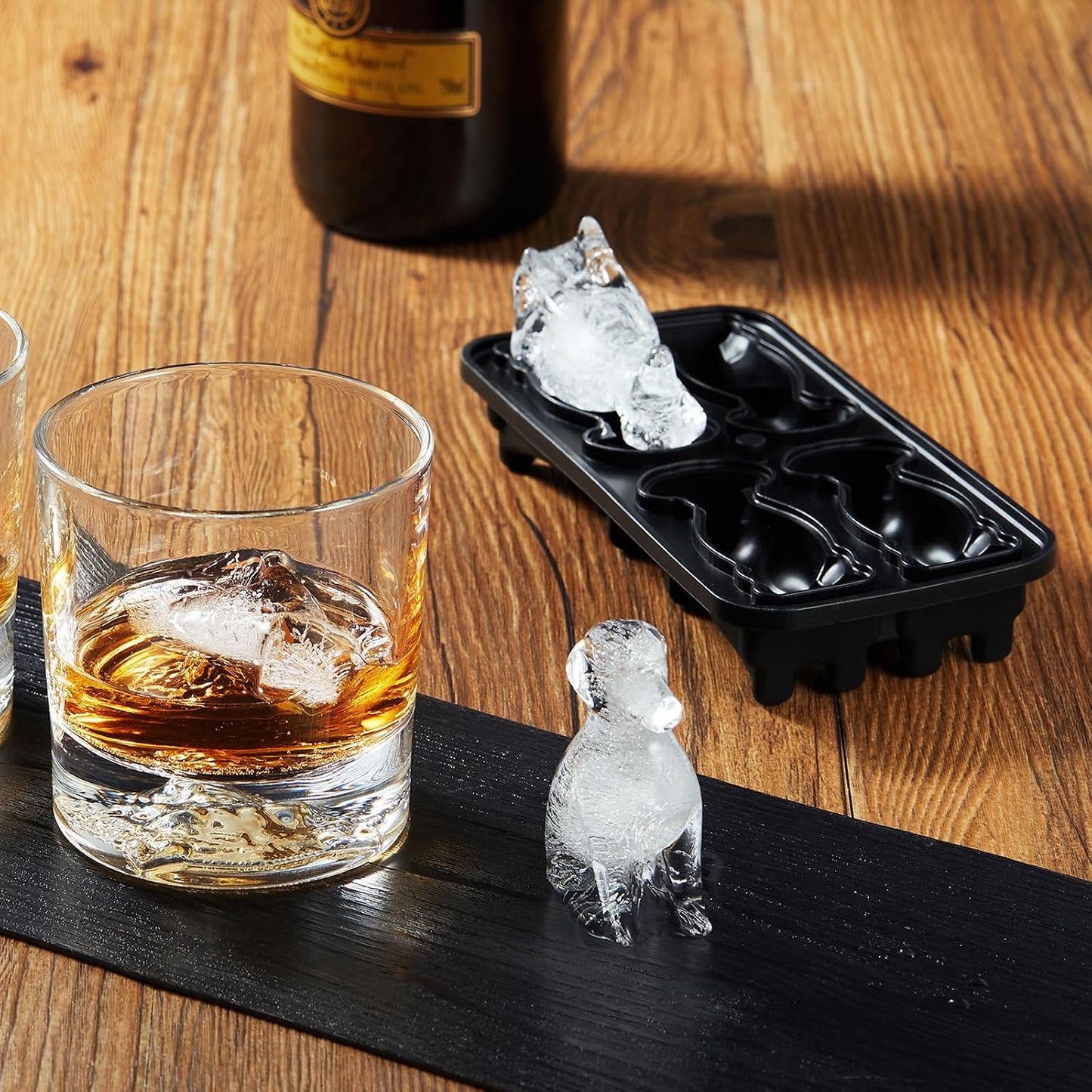 Golden Retriever Dog Ice Cube Mold, 4 Hole Fun Shapes Large Golden Retriever Dog Ice Cube Tray for Whiskey,Cocktail,Bourbon, Cute Novelty Golden Retriever Gifts for Women, BPA Free