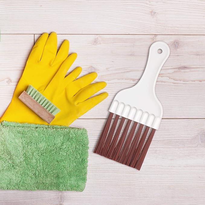 2 Pcs Air Conditioner Condenser Fin Brush Ac Coil Cleaner Brush for Refrigerator Coil(2)