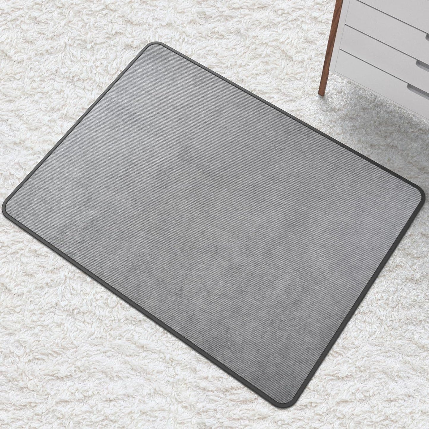 Heavy Duty Office Chair Mat for Carpet and Hardwood Floor Bohemian Desk Chair Mat Rug 36'' x 48'' Corduroy Surface Floor mats for Office Home