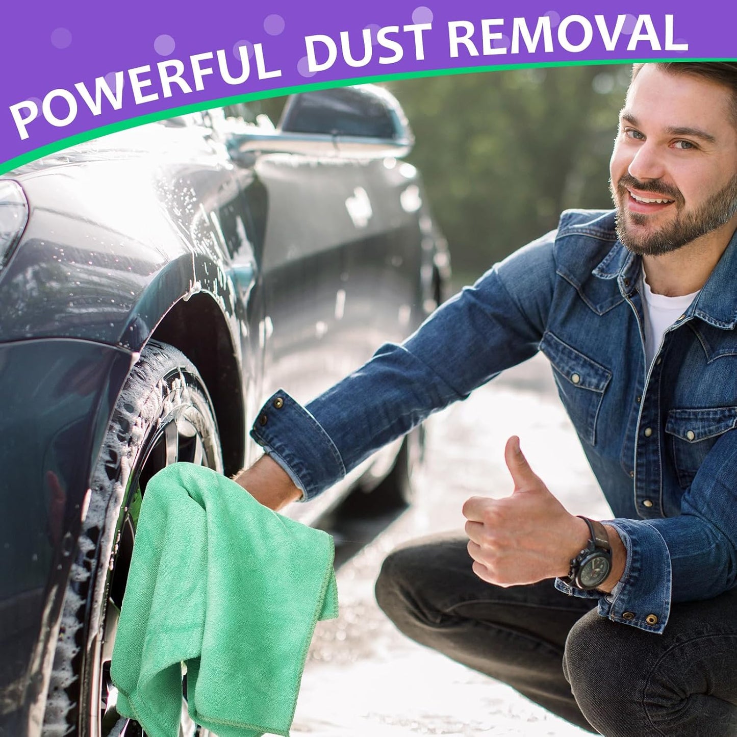 Newwiee 3 Pcs Extra Large Microfiber Cleaning Cloth 30" x 20" Washable Reusable Microfiber Towel Streak Free Lint Free Cloth for Cleaning Home Glass Office Window Bathrooms (Pastel Colors)