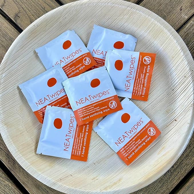 Hand Sanitizing Wipes | Travel Essentials | Disposable Wet Wipes | Variety Pack (Fresh Citrus, Lavender, Cucumber) | 72 Count (3 Pouches of 24 Individually Wrapped Wipes)