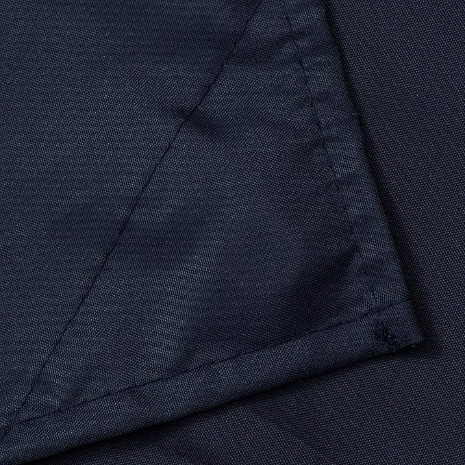 Fabric Shower Curtain or Liner 36 x 72 Inches Bath Stall Size with 2 Bottom Magnets, Hotel Quality, Washable, Water Repellent, Navy