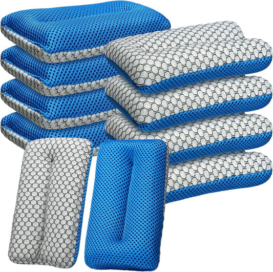 Two Sided Bug and Tar Sponge Microfiber Bug Scrubber Car Sponge for Washing Soft Mesh, Scratch Free for Car, Truck, SUV, RV, Boat, and Motorcycle(10 Pcs)