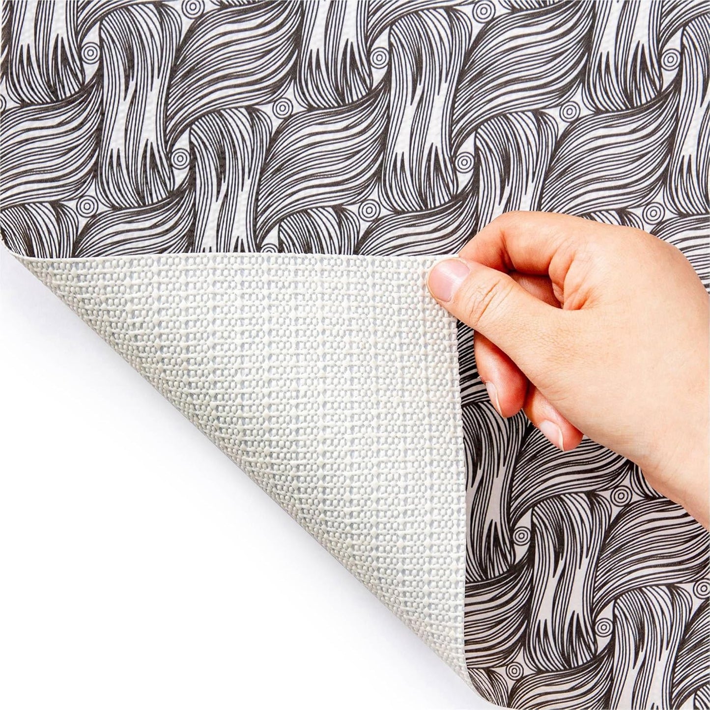 2 Rolls 12 x 120 Inch Shelf Liner for Kitchen Cabinets Non Adhesive Kitchen Drawer Liner, Waterproof Shelf Liner Durable Anti-Slip for Kitchen Cabinets Shelf Liner