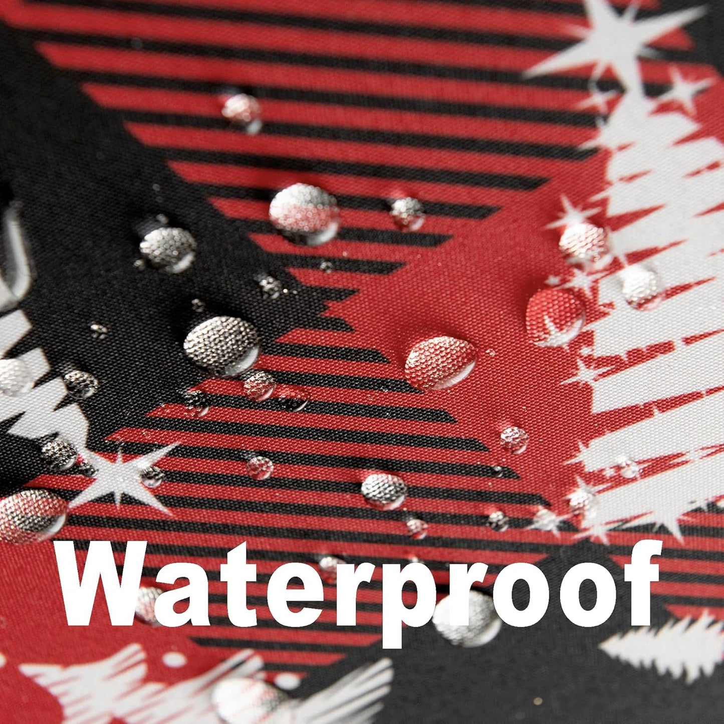 Gingham Xmas Tablecloth Fabric - Oblong 58x120 Water Resistant Christmas Tree Plaid Table Cloth for Indoor/Outdoor Use - Red Tabletop Cover Perfect for Birthday, Picnics, Gardens