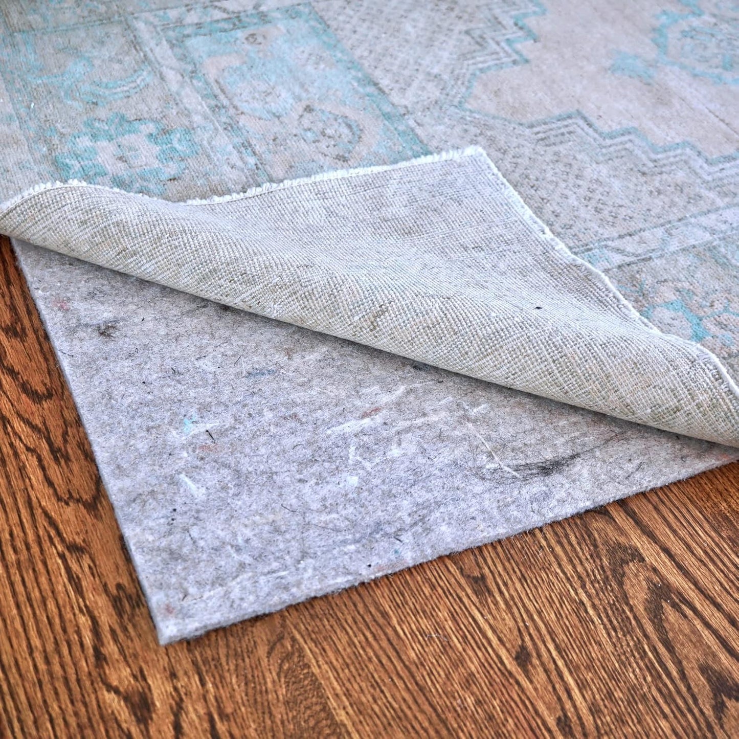 RUGPADUSA - Dual Surface - 1'10" x 9'10" - 1/8" Thick - Felt + Rubber - Non-Slip Backing Rug Pad - Adds Low-Profile Comfort and Protection