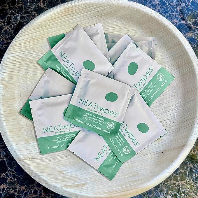 Hand Sanitizing Wipes | Travel Essentials | Disposable Wet Wipes | Variety Pack (Fresh Citrus, Lavender, Cucumber) | 72 Count (3 Pouches of 24 Individually Wrapped Wipes)