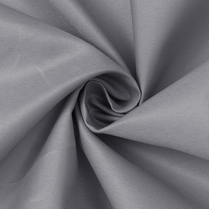 N&Y HOME Fabric Shower Curtain or Liner with Magnets - Grey Shower Curtain for Bathroom with Hotel Quality, Machine Washable, Water Repellent - Gray, 72x72