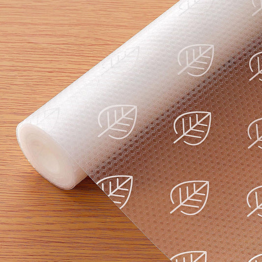 Cooyes Shelf Paper for Kitchen Cabinets Non Adhesive, Waterproof & Oil-Proof Kitchen Drawer Liner for Refrigerator Drawer Fridge Cupboard (23.6 Inch W x 354 Inch L)