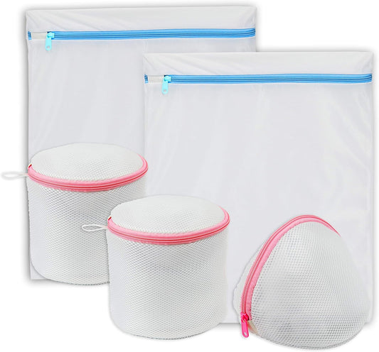 Simple Houseware Laundry Bra Lingerie Bags (2 Large & 3 Underwear Bags) - 5 Pack