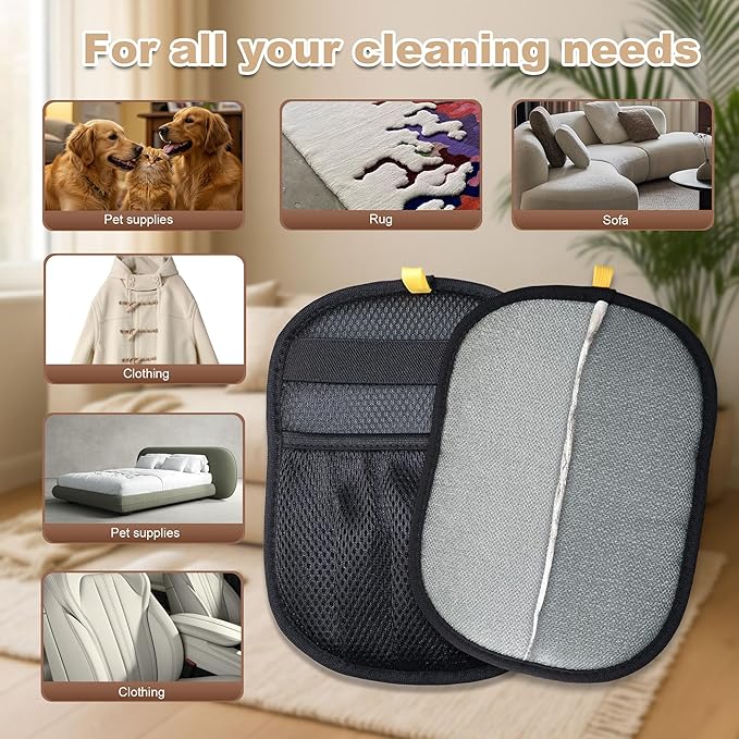 Wholesale 50PCS Pet Hair Removal Glove for Cats & Dogs, Upgraded Five-Finger Electrostatic Pet Hair Remover Glove, Reusable Magic Brush Pet Hair Removal Tool for Laundry, Couch, Carpet & Car Seat