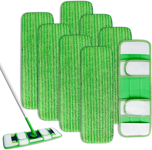 KEEPOW Microfiber Pads for Swiffer XL, Heavy Duty Dry Sweeping Cloths for Swiffer XL Mop, Extra Large Swiffer Dry Pads Refills XL (8 Pack)