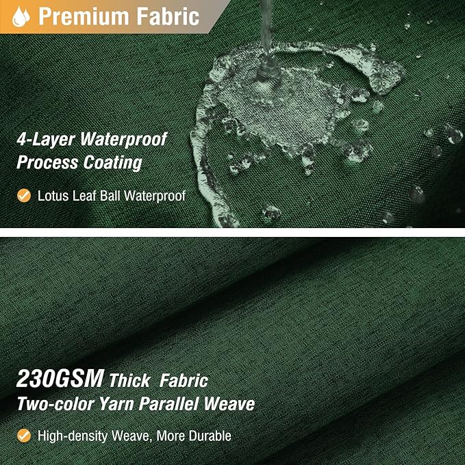 BTTN Long Fabric Shower Curtain, 78 Inch Linen Textured Heavy Duty Polyester Cloth Shower Curtain Set with 12 Plastic Hook, Hotel Luxury Waterproof Shower Curtain for Bathroom - 72x78, Emerald Green