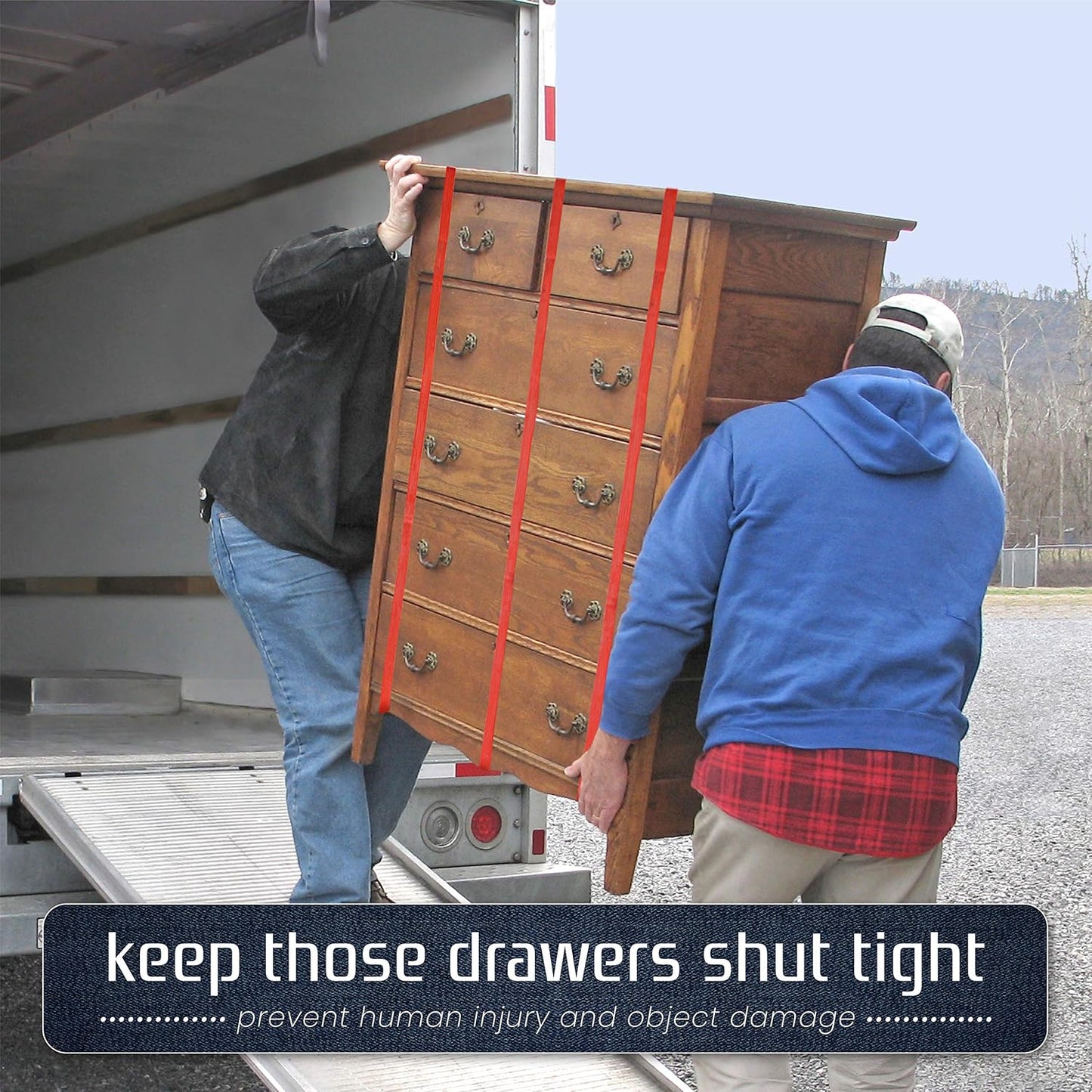 24 Pack Moving Blanket Rubber Bands - Heavy Duty Extra Large Packing Bands for Moving Blankets and Furniture - Variety of Sizes 26in, 30in & 42in - 24 Pack of Mover Bands - kitchentoolz