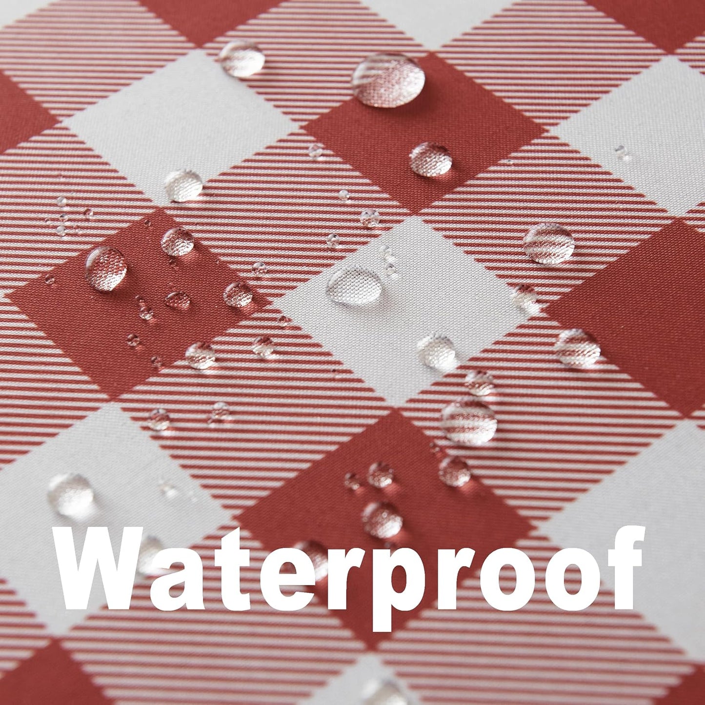 Classic Gingham Buffalo Tablecloth Fabric - Oblong 58x144 Inch Water Proof Checkered Table Cloth for Indoor Outdoor - Table Cover for Birthday, Picnics, BBQs, and Parties