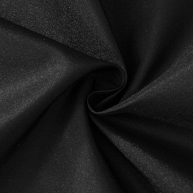 N&Y HOME Fabric Shower Stall Curtain or Liner 36 x 72 Inches - Hotel Quality, Machine Washable - Black, 36x72